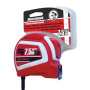 Рулетка 7,5м*25мм Монтажник, автостоп (двухсторонняя)