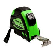 Рулетка 10м*25мм EFFECTA Nylon, магнит, автостоп, нейлон, белое полотно