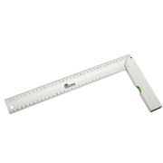 Угольник Практик 250мм алюминиевый с уровнем