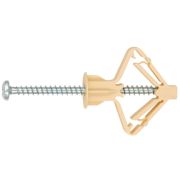 Дюбель для гипсокартона Бабочка 10*60 «Европартнер» PLA (КМП) с шурупом (100шт)