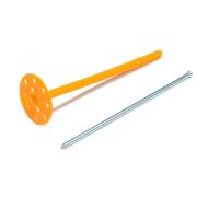 Дюбель для изоляции 10*200 металлический гвоздь TDZM (желтый)
