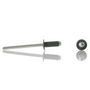 Заклепка вытяжная алюм/сталь 4,0*10мм RAL 6005