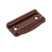 Опора мебельная (подпятник) пластик коричневый
