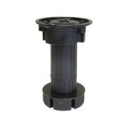 Опора мебельная кухонная регулируемая 100*130мм разборная черн. пластик