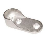 Держатель штанги шкафа овальный, хром