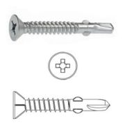 Саморез «флюгель» для крепления дерев. элементов к стальному основанию 4,8*50мм, Daxmer, PH2