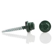 Саморез кровельный мет/дер 4.8*35мм RAL 6005 темно-зеленый мох, Daxmer