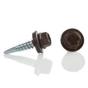 Саморез кровельный мет/мет 4.8*19мм, RAL 8017 шоколад, Daxmer