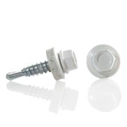 Саморез кровельный мет/мет 4.8*19мм, RAL 9003 белый, Daxmer