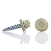 Саморез кровельный мет/мет 5.5*19мм, RAL 1014 слоновая кость (бежевый), Амбидекстр