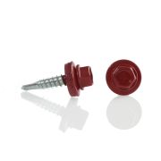 Саморез кровельный мет/мет 5.5*19мм, RAL 3003 кр.рубин, Daxmer