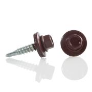 Саморез кровельный мет/мет 5.5*19мм, RAL 3005 кр.вино, Амбидекстр