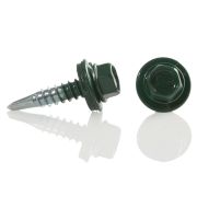Саморез кровельный мет/мет 5.5*19мм, RAL 6005 зеленый мох, Амбидекстр