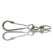 Карабин с вертлюгом тип А 60мм оцинк.