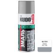 Эмаль аэрозольная Kudo серая, 520мл