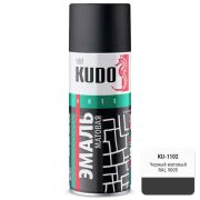 Эмаль аэрозольная Kudo черная матовая, 520мл