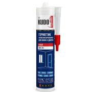 Герметик силиконовый KUDO PROFF (белый), для окон и дверей 280 мл