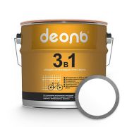 Грунт-эмаль по ржавчине быстросохнущий Деоль (ГОСТ) «3 в 1» белый (1кг)