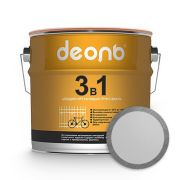 Грунт-эмаль по ржавчине быстросохнущий Деоль (ГОСТ) «3 в 1» св.серый (1кг)