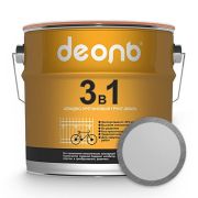 Грунт-эмаль по ржавчине быстросохнущий Деоль (ГОСТ) «3 в 1» св.серый (3кг)