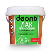 Лак акриловый (Деоль) глянцевый быстросохнущий без запаха 0,9л