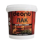 Лак акриловый глянцевый «ДЕОЛЬ» для Бань и Саун 0,9 л