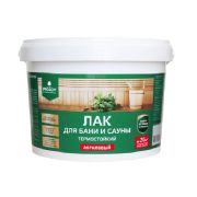 Лак акриловый термостойкий для бани и сауны PROSEPT, 0,9л