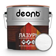 Пропитка деревозащитный состав ЛАЗУРЬ (ДЕОЛЬ) белая 2,7л