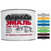 Эмаль (Дарада) ПФ-115 ГОСТ голубая, 1,8 кг