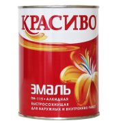 Эмаль (Красиво) ПФ-115 белая, 1,8 кг