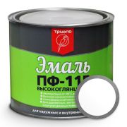 Эмаль (Триоль) ПФ-115 ГОСТ 6465-76 белая глянцевая (1,8кг