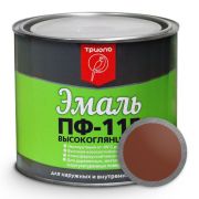 Эмаль (Триоль) ПФ-115 ГОСТ 6465-76 коричневая 1,8 кг