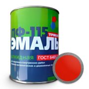 Эмаль (Триоль) ПФ-115 ГОСТ 6465-76 красная 0,8кг