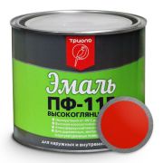 Эмаль (Триоль) ПФ-115 ГОСТ 6465-76 красная 1,8кг