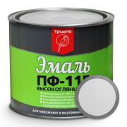 Эмаль (Триоль) ПФ-115 ГОСТ 6465-76 светло-серая 1,8кг