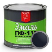 Эмаль (Триоль) ПФ-115 ГОСТ 6465-76 черная 1,8кг