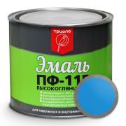 Эмаль (Триоль) ПФ-115 ГОСТ 6465-76 ярко-голубая 1,8кг