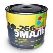 Эмаль (Триоль) ПФ-266 ГОСТ 6465-76 ДЛЯ ПОЛА зол.коричневая 1,8 кг