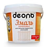 Эмаль акриловая для радиаторов отопления (Деоль) без запаха белая 1,0кг