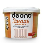Эмаль акриловая для радиаторов отопления (Деоль) без запаха белая 3,5кг
