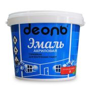 Эмаль Деоль акриловая для окон и дверей без запаха белоснежная 3,5кг