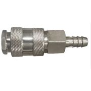 Адаптер быстросъемный с запорным клапаном,с елочкой 6 мм
