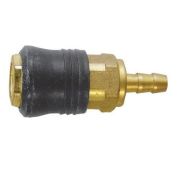 Адаптер быстросъемный с запорным клапаном,с елочкой 6 мм