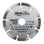 Диск алмазный сегмент 115*1,8*7*9T*22 MOS-Distar 1A1RSS FAST CUT (Быстрый рез)