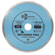Диск алмазный сплошной 180*1,5*25,4 TRIO-DIAMOND Керамик PRO Супертонкий (керамогранит)