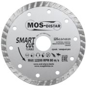Диск алмазный турбо 125*2.2*7*22 MOS-Distar Turbo SMART CUT (Умный рез)