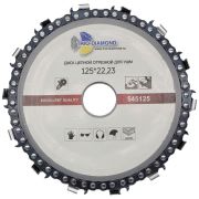 Диск пильный цепной по дереву для УШМ, отрезной 125*22,23 Trio-Diamond
