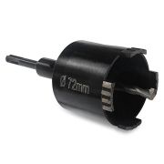 Коронка по бетону SDS+ 72мм РОСОМАХА алмазная, сегмент (без подачи воды, сверление без удара)