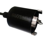 Коронка по бетону SDS+ 82мм РОСОМАХА алмазная, сегмент (без подачи воды, сверление без удара)