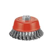 Крацовка для УШМ 80мм чашеобразная витая 0,5мм (М14) PIT